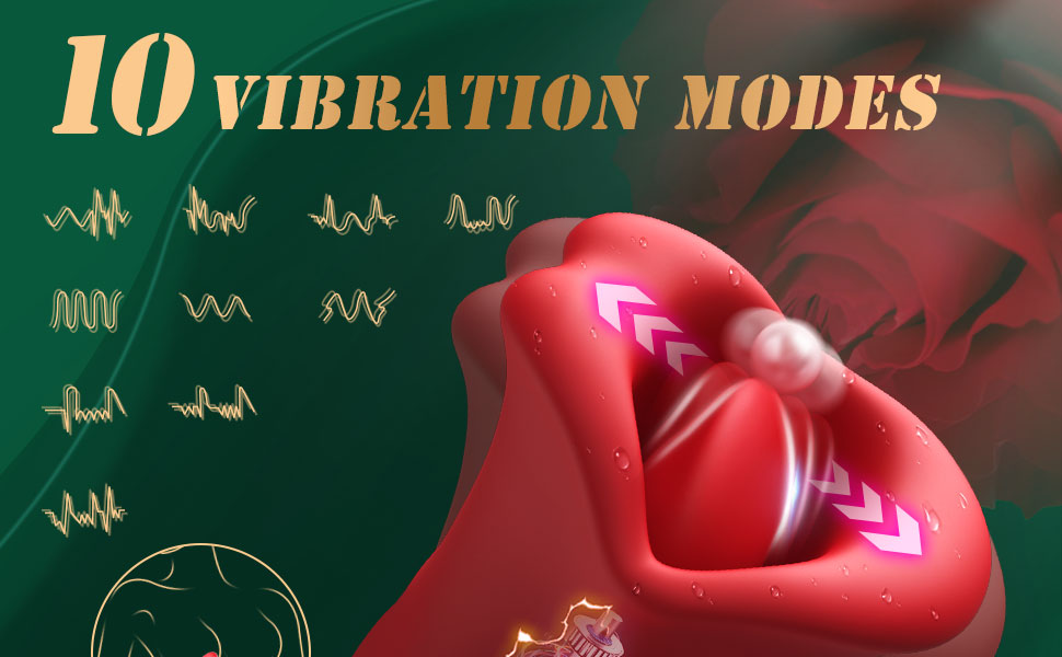 Female suction bite simulation mouth vibrator