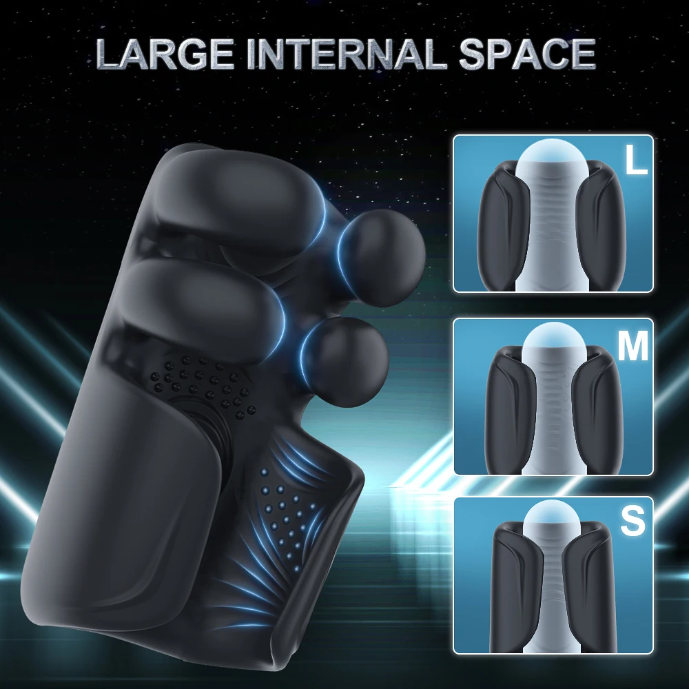 Male Masturbator Penis Training Glans Vibrator Sex Toys for Men Pinching Penis Trainer Massager Tapping Stroker Penis Stimulator