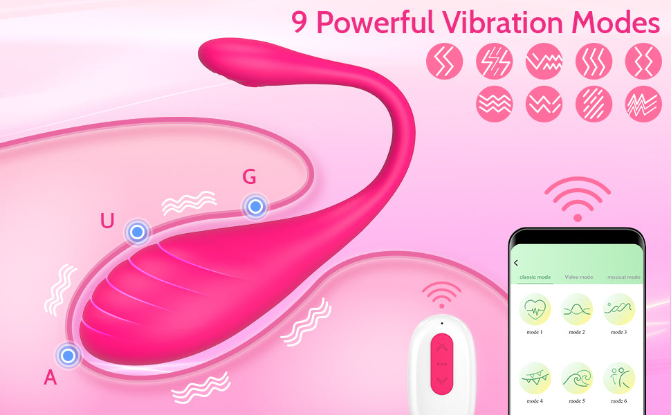 Mobile APP remote control couple interactive sex massager vibrator