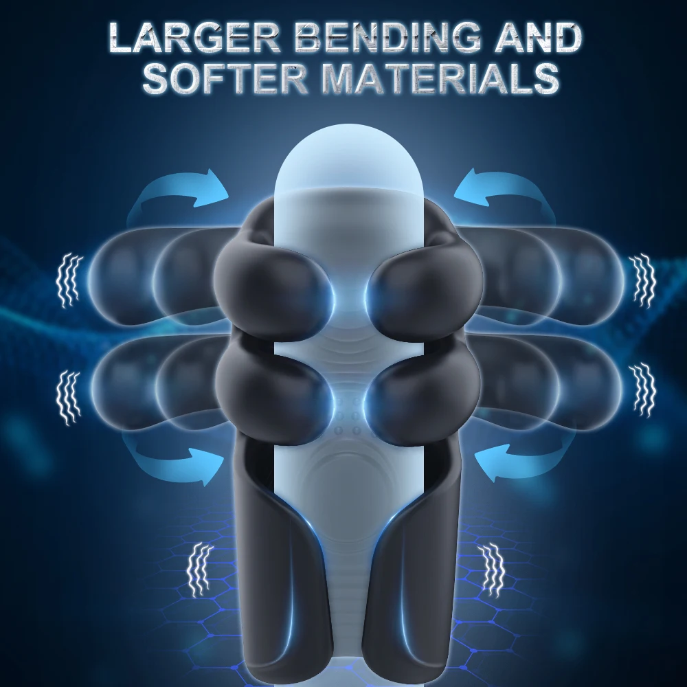 Male Masturbator Penis Training Glans Vibrator Sex Toys for Men Pinching Penis Trainer Massager Tapping Stroker Penis Stimulator