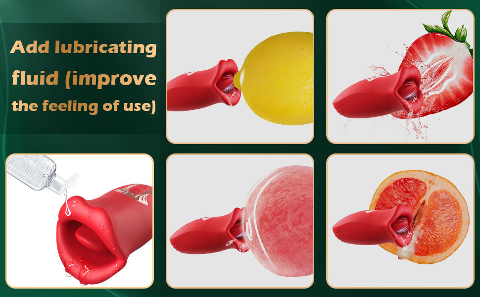 Female suction bite simulation mouth vibrator