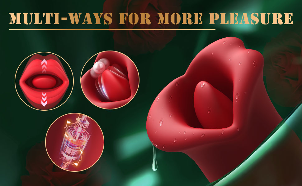 Female suction bite simulation mouth vibrator