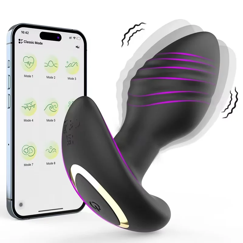 APP Control Anal Plug Sex Toys Vibrator Vibrating Anal Toys Butt Plug Male Prostate Massager Adult Sex Toys for Women Men Gay -