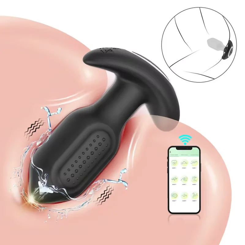 APP Control Anal Plug Sex Toys Vibrator Vibrating Anal Toys Butt Plug Male Prostate Massager Adult Sex Toys for Women Men Gay -