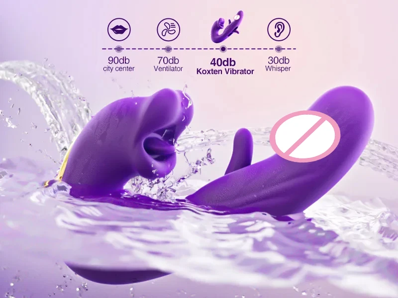 3 in 1 Tongue Licking Finger Flapping G Spot Dildo Vibrator Sex Toys for Women Clitoral Stimulation Massager Adults Masturbator