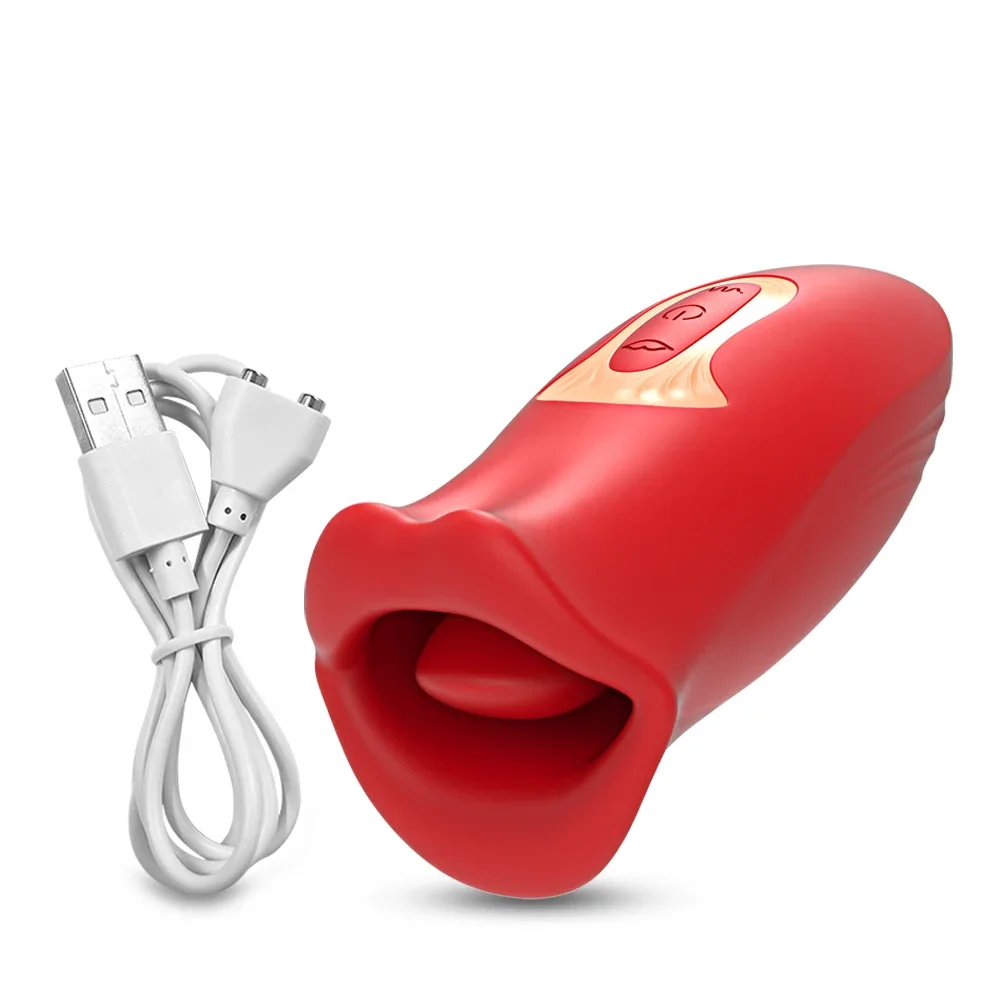 Triple Motor Oral Vibrating Stick – 10 Licking & Vibration Modes, Waterproof Silicone, Rechargeable Clitoral Massager