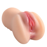 Soft Male Masturbator Cup – Realistic TPE Pocket Pussy Stroker, Dual Channel Vaginal & Anal Tunnel, 790g Life-like Sleeve
