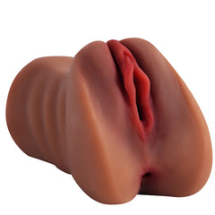 Soft Dual-Channel Male Masturbator Cup – Realistic Vagina & Anal Pocket Pussy