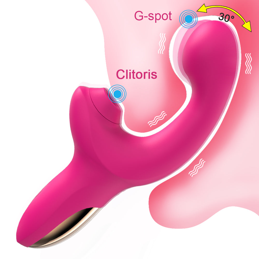 Powerful 20 Speeds Dildo Vibrator Sex Toy for Women Female Clit Sucker Vacuum Clitoris Stimulator Finger Wiggling Adults Goods