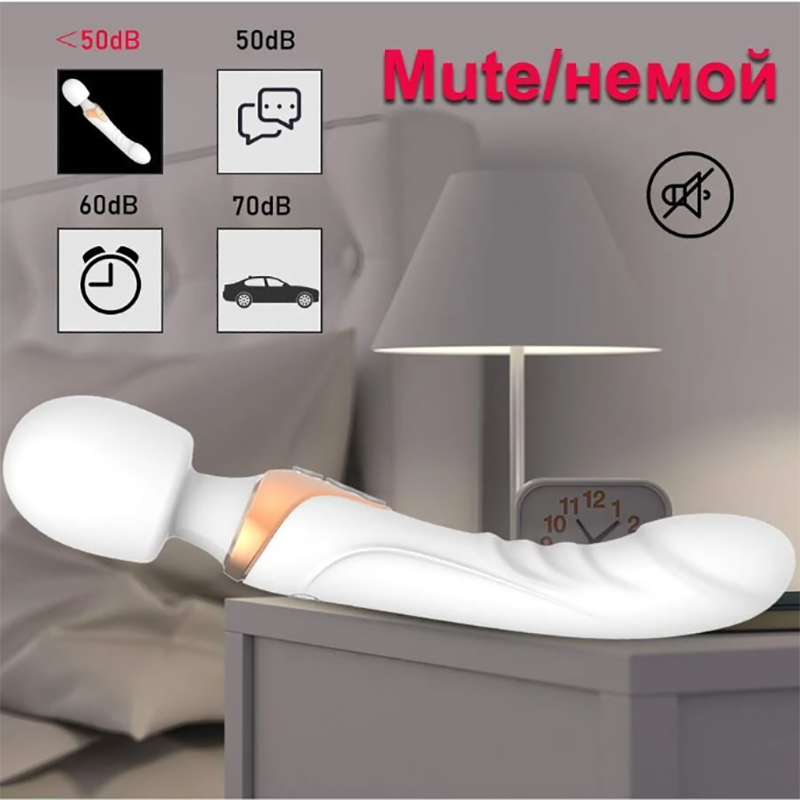 Double Head Powerful Clit Vibrators for Women 10 Modes Clitoris Stimulator G Spot Vagina Massager Adult Sex Toys for Woman