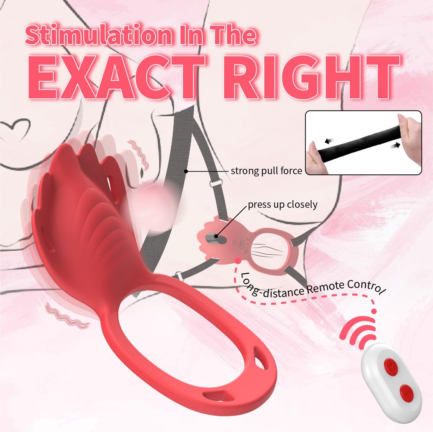 Adult Sex Toys Wearable Panty Vibrator,Female Sex Toy with 9 Vibration Modes,Vibrating Penis Ring Clitoral Stimulator,Couple Sex Toy with APP & Remote Control Vibrators for Women Men Sexual Pleasure
