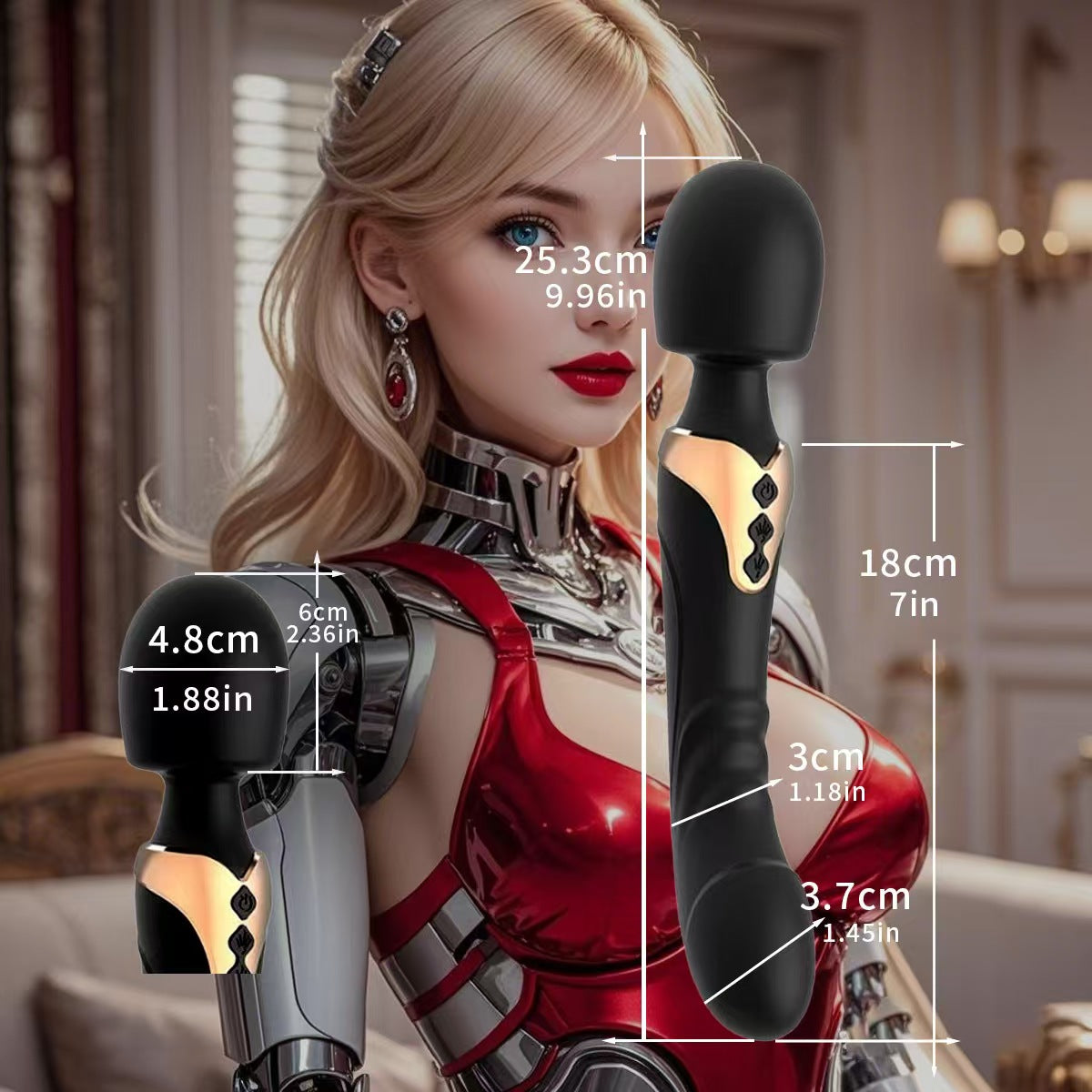 Dildos Vibrator Dual Motor Silicone Av Magic Wand G-spot Sex Toy Powerful Massager For Women Clitoris Stimulator For Adults 18+