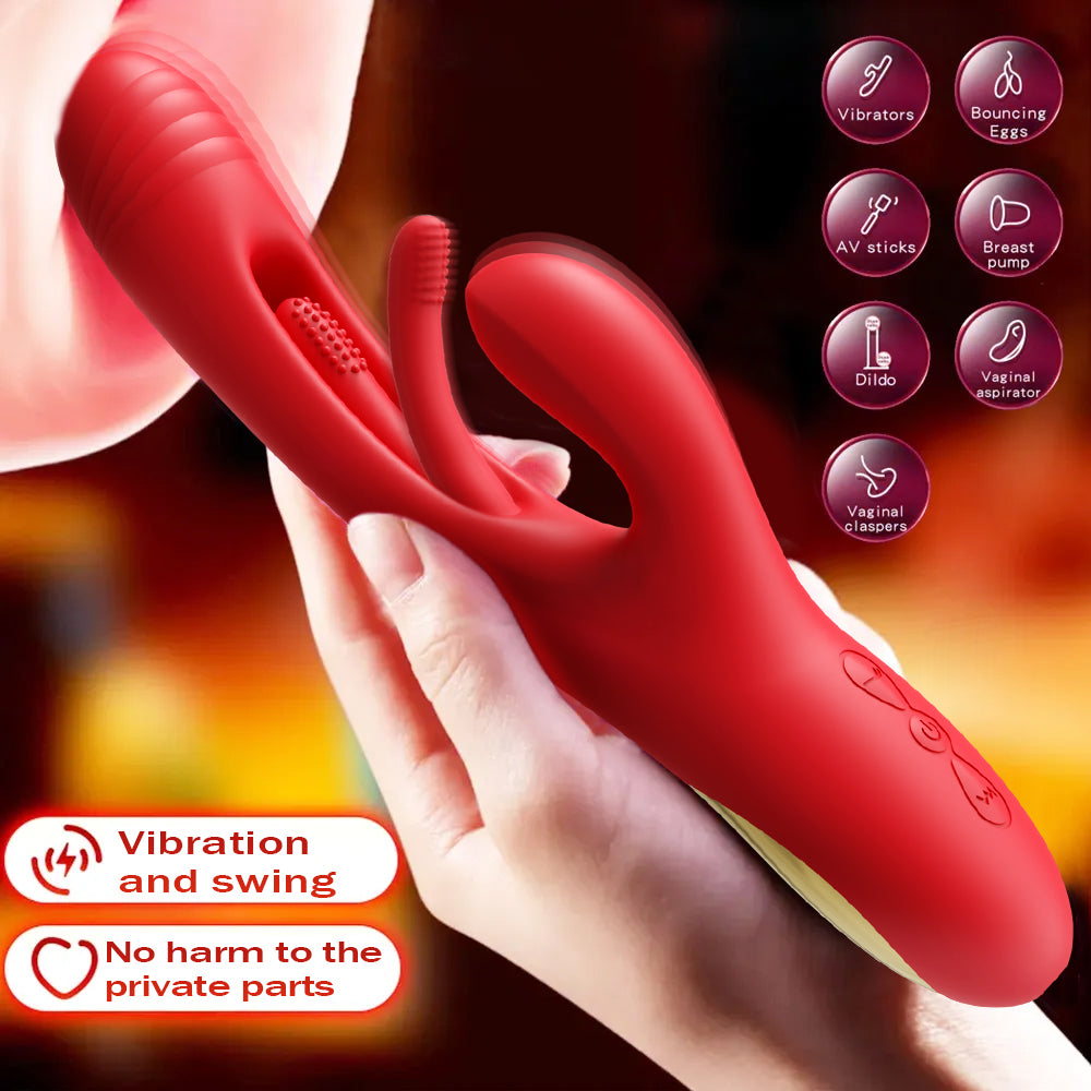 Rabbit Patting Vibrator for Women Clit Sucker Sucking Clitoris Stimulator Powerful G-Spot Sex Toy Female Masturbator Adult Goods