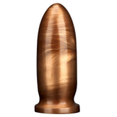 Fat Tiger Gold Mixed Anal Plug – Heavy Single Ball PVC 8 Inch Plug