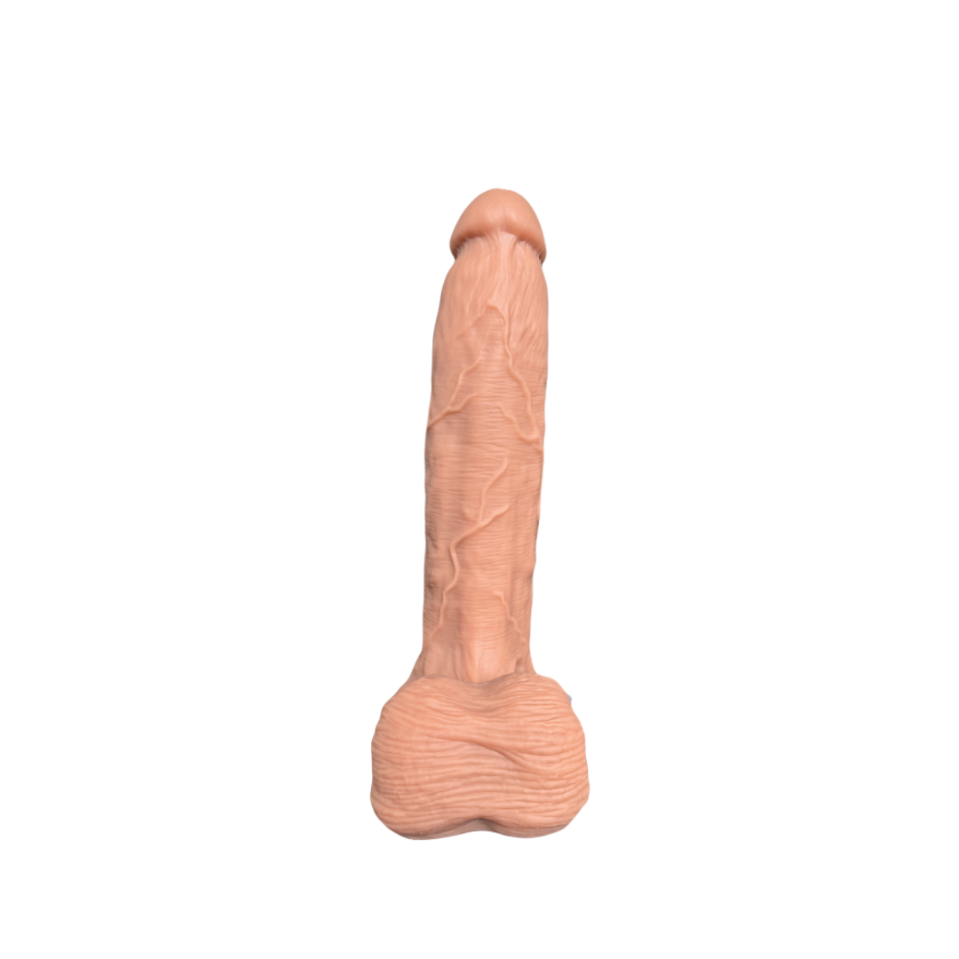 Realistic Giant Dildo – 13 Inch Suction Cup Lifelike Silicone Toy