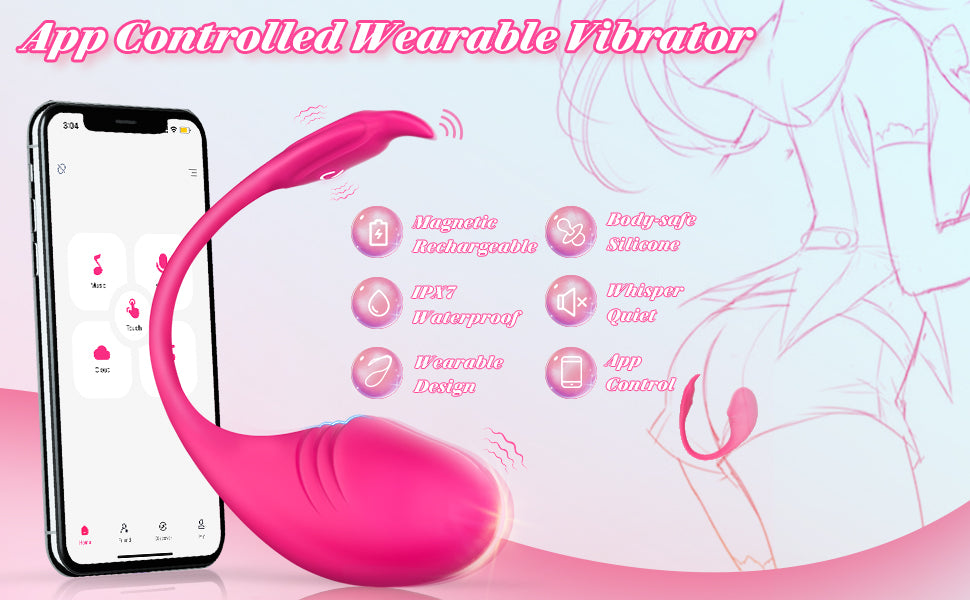 FOLOVE mobile Bluetooth APP remote control couple interactive sex massager vibrator