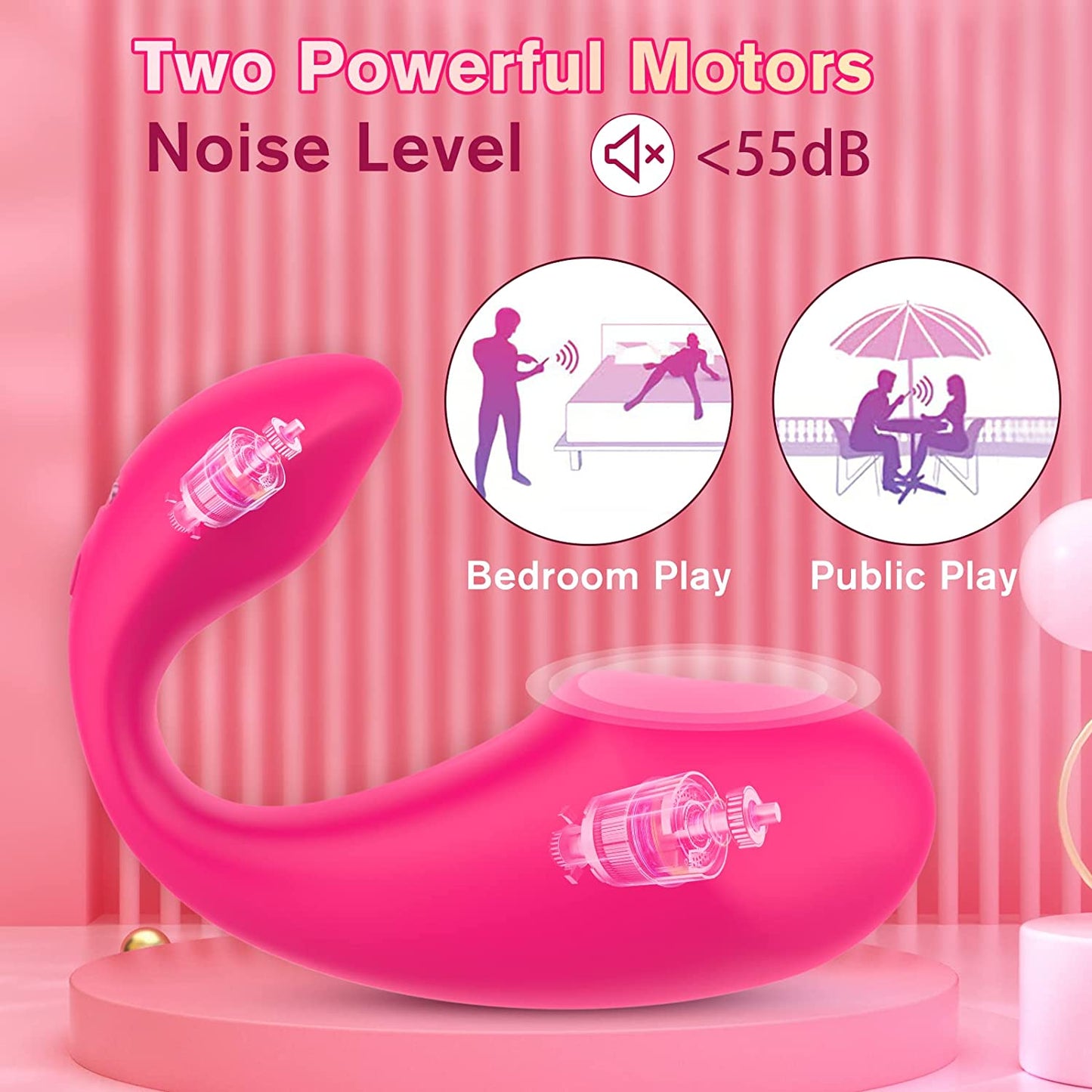 Mobile APP remote control couple interactive sex massager vibrator