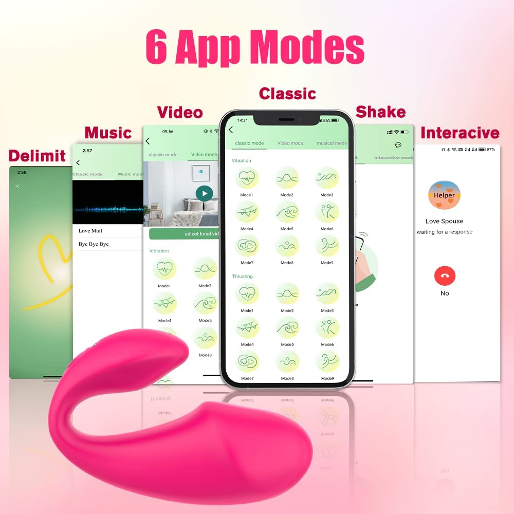 Mobile APP remote control couple interactive sex massager vibrator