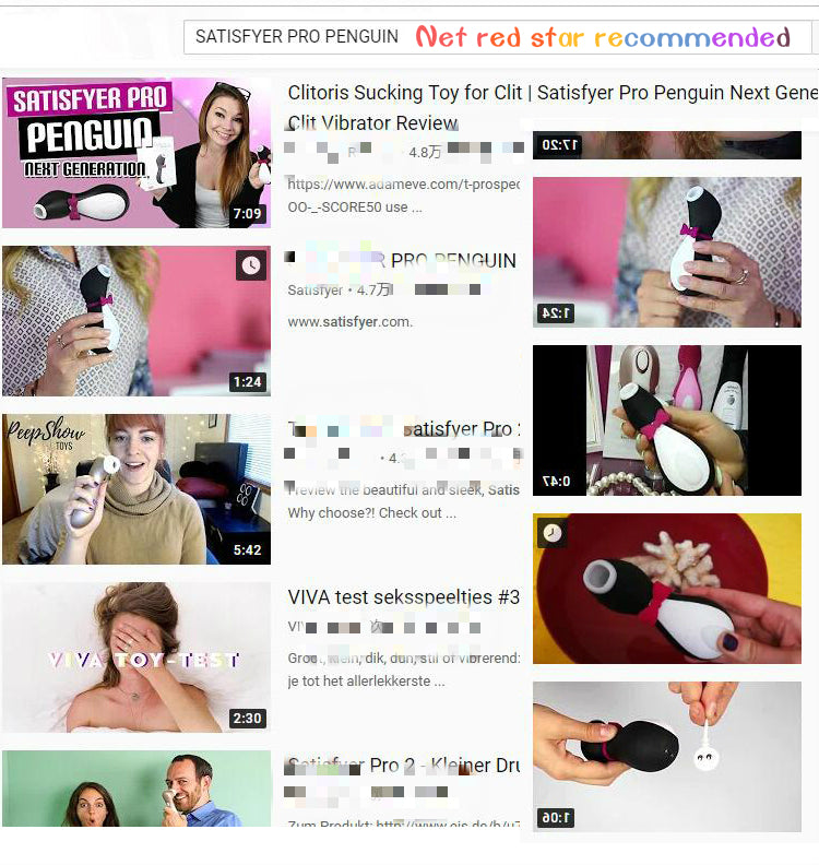 Satisfyer Pro Penguin suck Clit Stimulation G spot Silicone Vibration