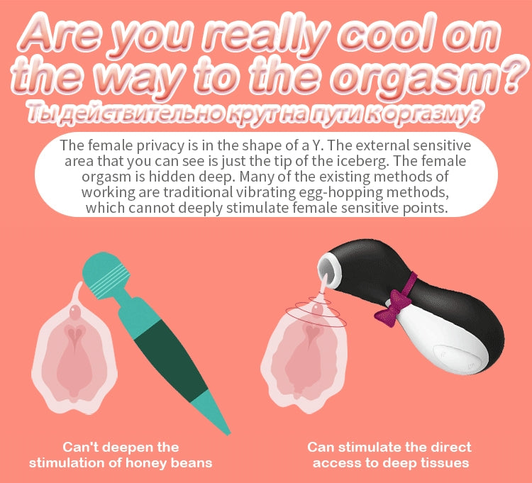 Satisfyer Pro Penguin suck Clit Stimulation G spot Silicone Vibration