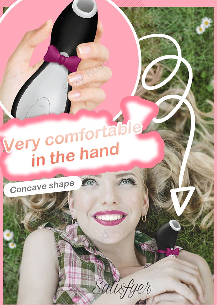 Satisfyer Pro Penguin suck Clit Stimulation G spot Silicone Vibration