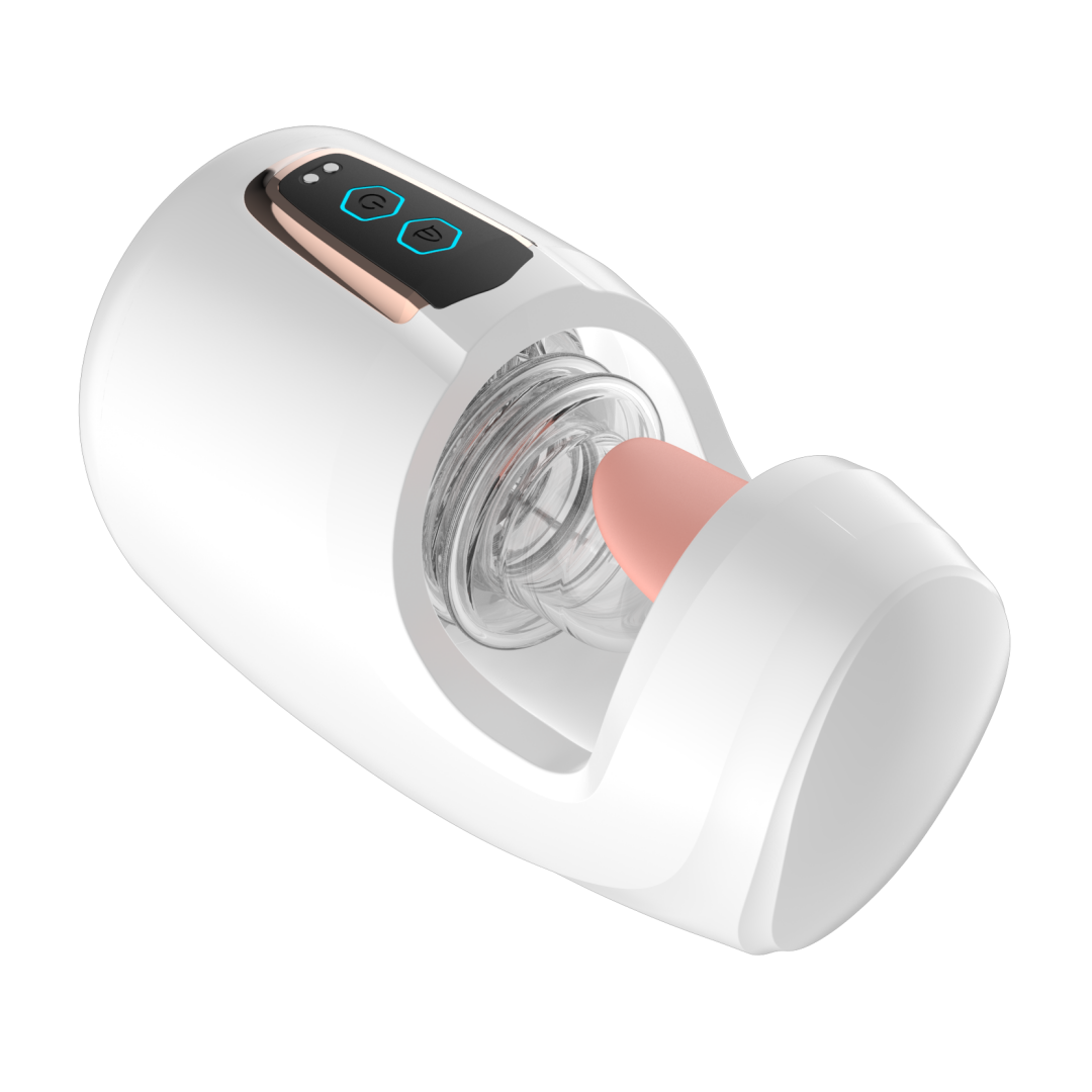 Licking & Thrusting Stroker Cup – Dual Motor Design, 10 Licking + 10 Thrusting Modes, 1200mAh Magnetic Rechargeable Male Cup