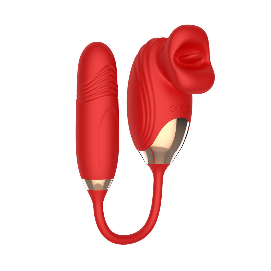 Rechargeable Telescopic Vibrating Massager Kedi | 10 Modes Dual-Action Silicone Pleasure Device