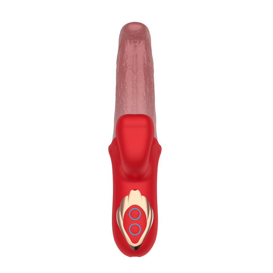 Haiwei” Dual-Action Silicone Massager | 10 Tongue Swing & 10 Vibration Modes | 3 Motors | Type-C Charging | IPX5 Waterproof
