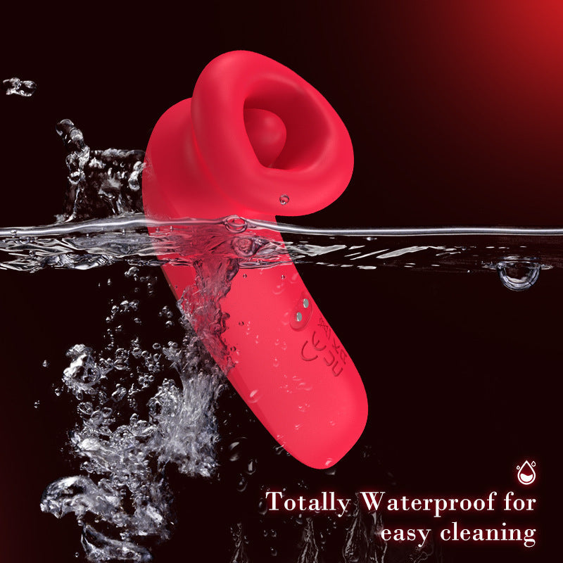 Big Mouth Suction Vibrator for Women – 3 Suction Modes, 10 Vibration Patterns, Tongue Licking Massager, Magnetic Charging, Waterproof Design