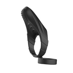 Black Feather Ring Rechargeable Lock Sperm Ring Men'S Vibrating Elephant Ring Silicone Electric Remote Control Triple Beam Sperm Set Double Ring Fun