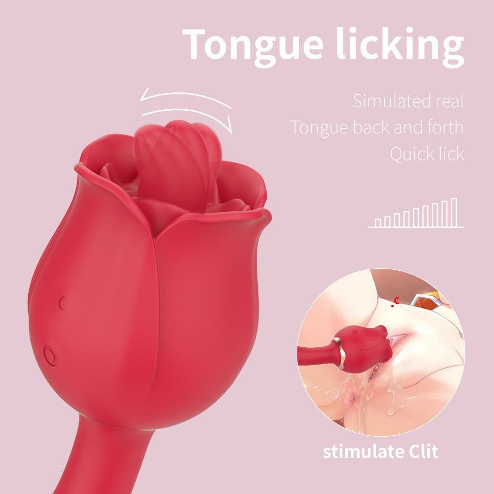 9-Mode Sucking & Vibrating Stick – Dual-Function Air Pulse Licking Vibrator with Magnetic USB Charging & Waterproof Design