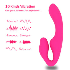 20M Remote Control Liquid Silicone Vibrator for Women – Dual Motor, 10 Modes, Fully Covered Waterproof Design