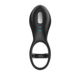 Three-Hole Ring Rechargeable Lock Semen Ring Men'S Vibrating Large Ring Silicone Electric Remote Control Semen Set Double Ring Fun