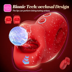 Kissing Duck Mouth Vibrator – Silicone Bite Massager for Women | Rechargeable, Soft Silicone, Whisper-Quiet Design