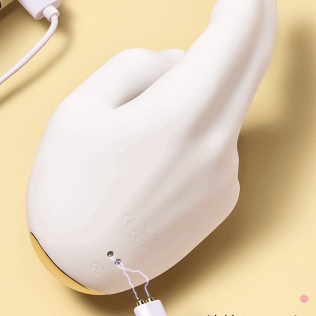 KKCAT Gold Right Hand G-Spot Vibrator – Dual Motion, 10 Vibration & 10 Thrust Modes, Smart Heating, Magnetic Rechargeable Clitoral & Internal Massager