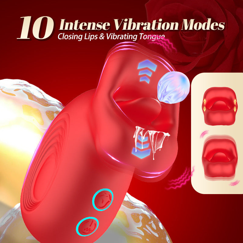Kissing Duck Mouth Vibrator – Silicone Bite Massager for Women | Rechargeable, Soft Silicone, Whisper-Quiet Design