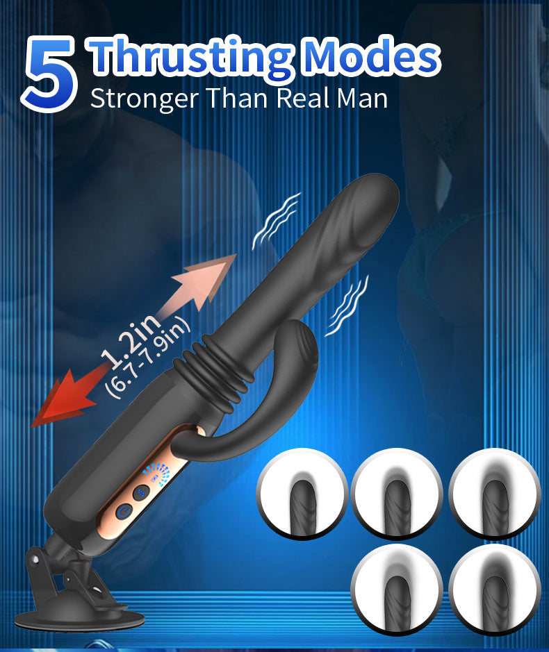 Strong Shock Female Simulation Dildo Multifunctional Telescopic Gun Machine Massager Adult Supplies Sex Appliances