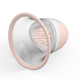 KKCAT Nipple Suction Vibrator – 10-Mode Rotating Tongue Massager with 3 Interchangeable Brush Heads, USB Magnetic Rechargeable Breast Stimulator