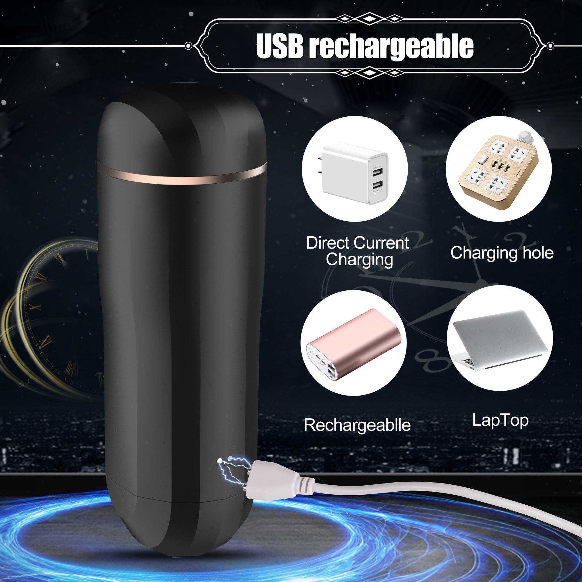 Automatic Sucking & Vibrating Male Masturbation Cup – 7 Vibration Modes, 3 Speed Levels, Magnetic USB Charging