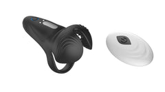 Rechargeable Locking Sperm Ring For Men, Vibrating Elephant Ring, Silicone Electric Remote Control, Triple Beam Sperm Set, Double Ring Fun