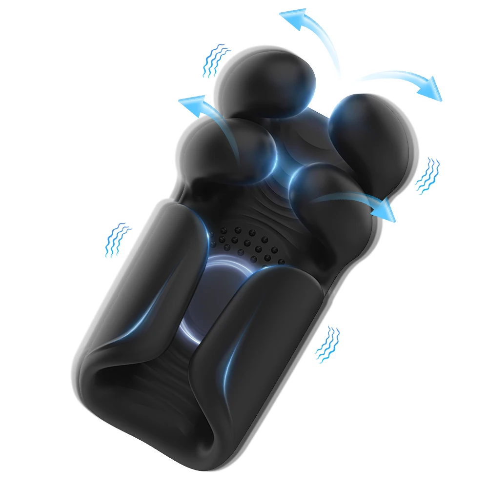 Male Masturbator Penis Training Glans Vibrator Sex Toys for Men Pinching Penis Trainer Massager Tapping Stroker Penis Stimulator