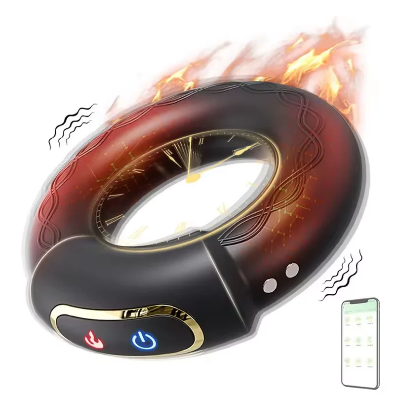 APP Bluetooth Vibrator for Men Cock Ring Penis Vibrating Penis Delay Trainer Cock Ring Glans Massager Male Sex Toys for Adult 18 - AliExpress 66