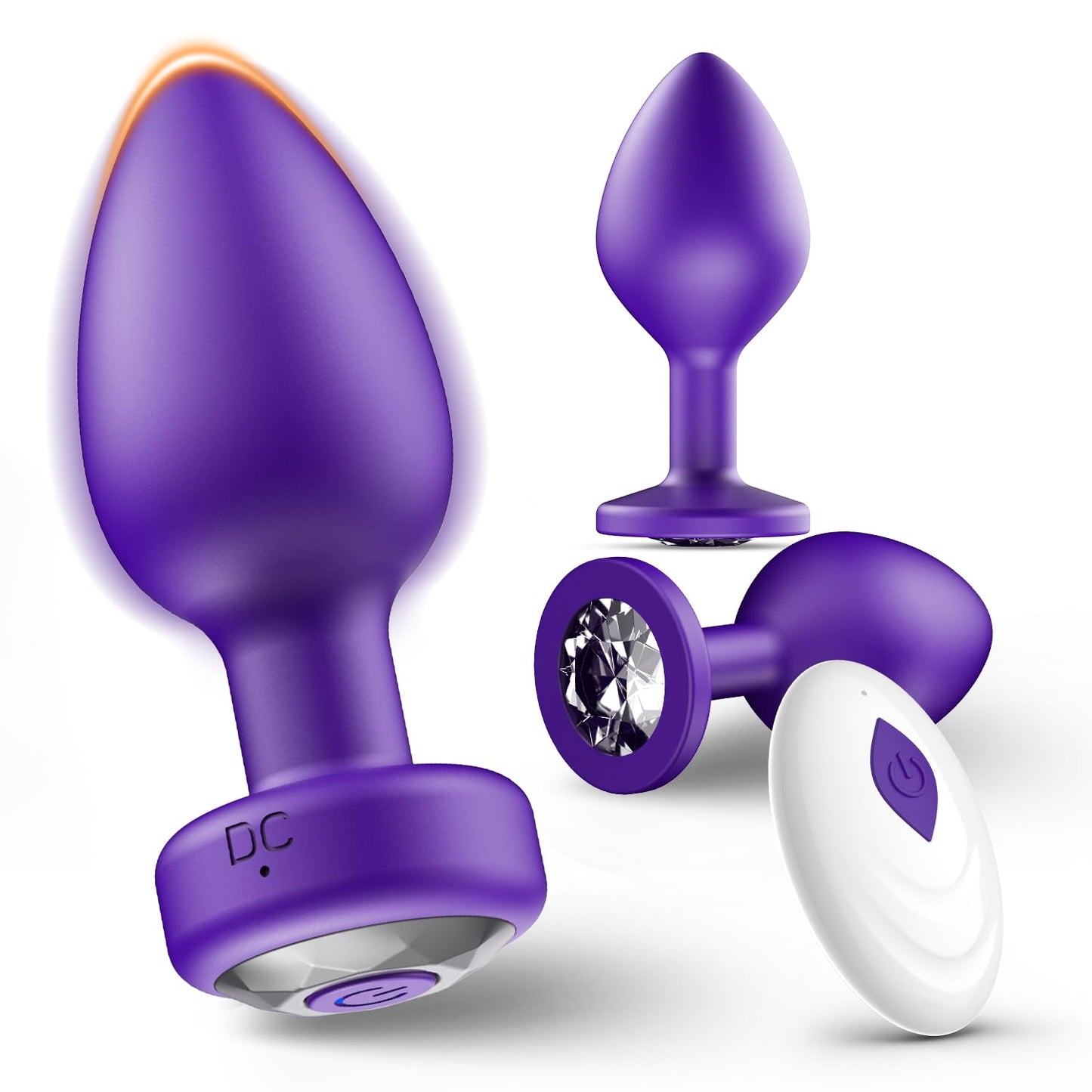 Anal Plug Sex Toys Vibrator- 3PCS Silicone Anal Toys Butt Plug Training Kit with Remote Control 10 Frequency Vibration, Vibrating Anal Plug and Prostate Massager, Adult Sex Toys and Games Black