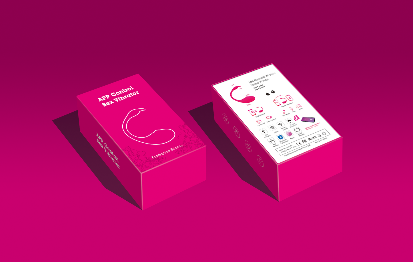 FOLOVE mobile Bluetooth APP remote control couple interactive sex massager vibrator