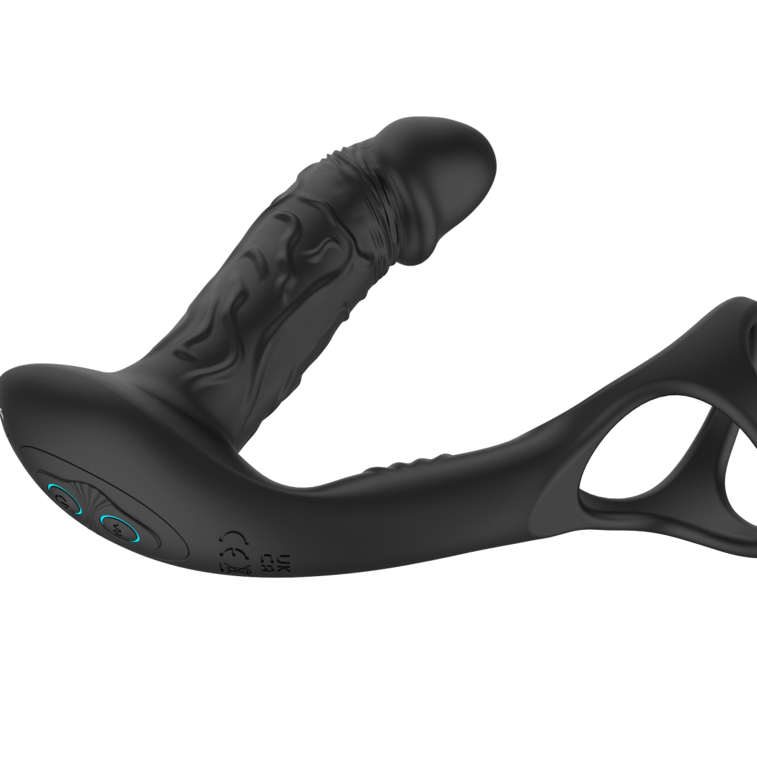 Remote-Controlled Male Prostate Massager Ring - 9 Vibration Modes | Realistic Anal Vibrator