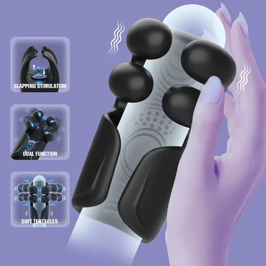 Male Masturbator Penis Training Glans Vibrator Sex Toys for Men Pinching Penis Trainer Massager Tapping Stroker Penis Stimulator