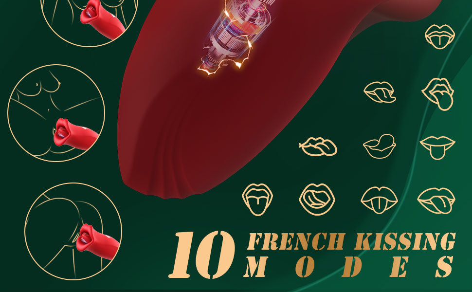 Female suction bite simulation mouth vibrator