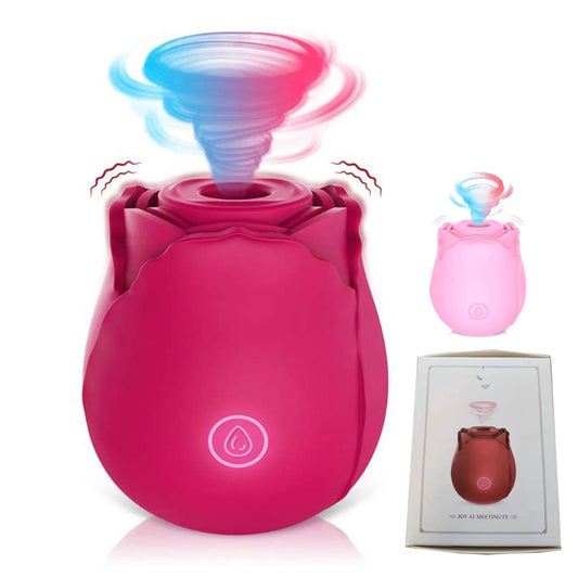 Wireless Purple Red Yoni Rose Shaped Vibrating Rose Vibrator