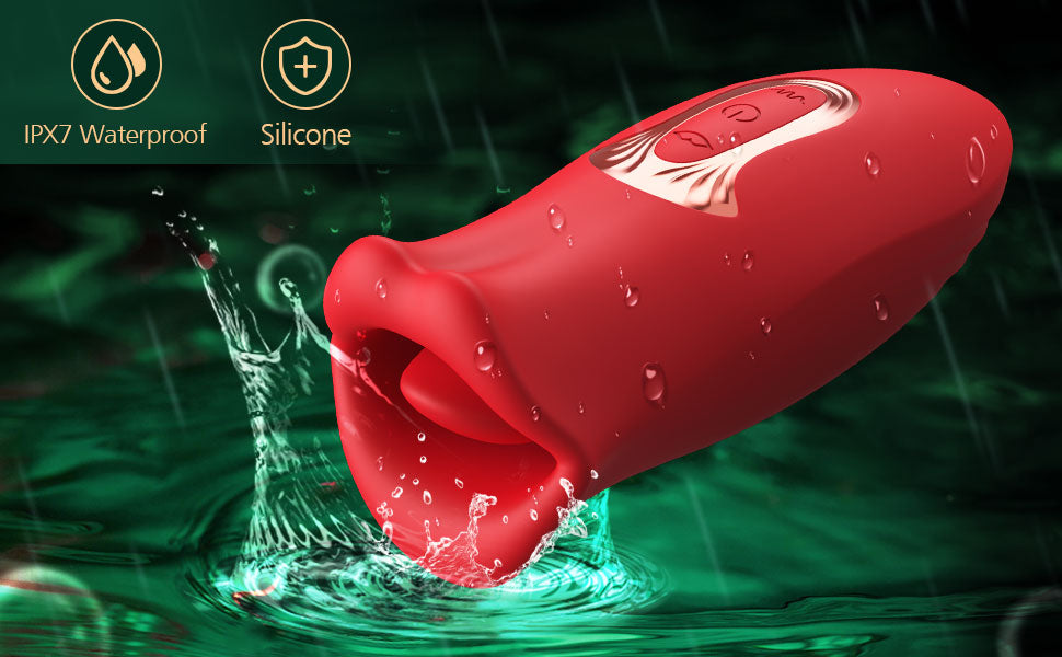 Female suction bite simulation mouth vibrator