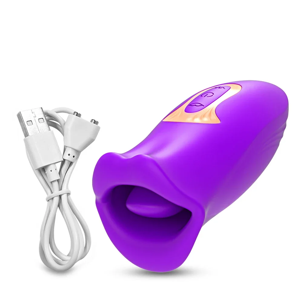 Triple Motor Oral Vibrating Stick – 10 Licking & Vibration Modes, Waterproof Silicone, Rechargeable Clitoral Massager